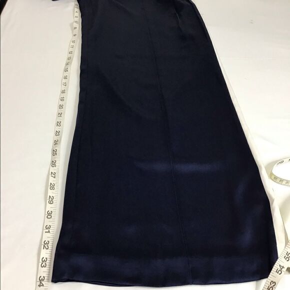 ALEXIS Blue Nicoli Wide Leg Silk Puddle Hem Trouser Pants New Size Large - Picture 9 of 13